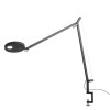 Artemide Demetra Table with Clamp, anthracite grey, 3000K
