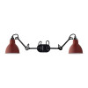 DCW Lampe Gras N°204 Double, Schirm rot