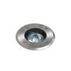 Astro Gramos Round recessed floor lamp, brushed stainless steel