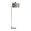 Astro Ravello Floor Drum 420 floor lamp, oyster fabric shade / polished chrome structure