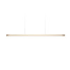 LZF Lamps I-Line Long Suspension, ivory white / black matt canopy