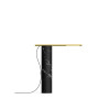 Pablo Designs T.O Table, black marble / brass