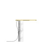 Pablo Designs T.O Table, white marble / brass