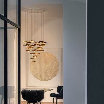 Catellani & Smith Gold Moon Chandelier application example